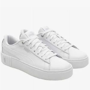Puma Smash Platform White Sneaker
